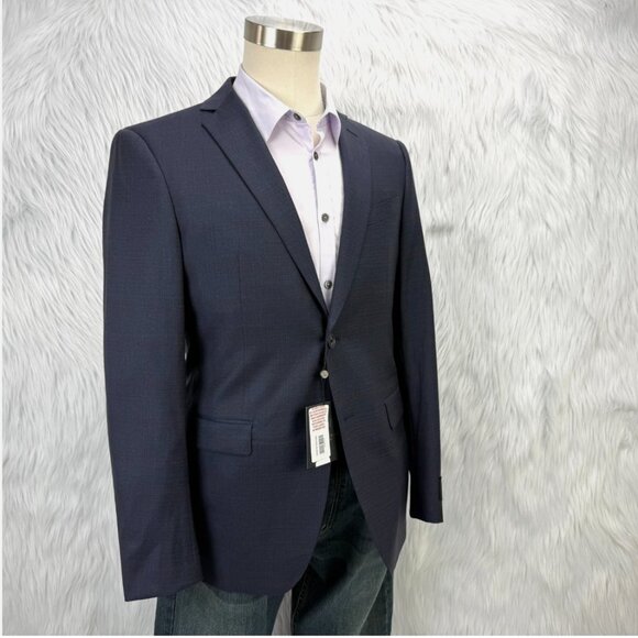 John Varvatos Bleecker Blazer Jacket Navy Cerruti Prestige 130's Wool Luxury - Picture 12 of 16